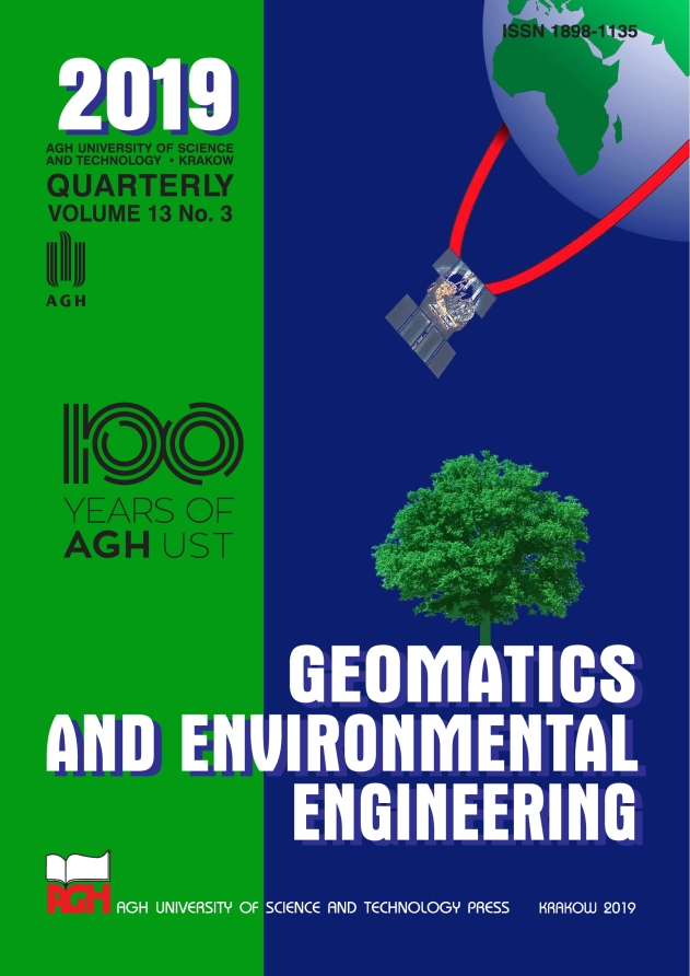 Geomatics and Environmental Engineering, vol. 13, no. 3